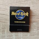 Hard Rock Cafe Casino Vancouver Streichhölzer Matches Logo Neu Rare