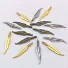 120pcs Mixed Colors Feather Pendants Long Feather Charms  Home Party Decor