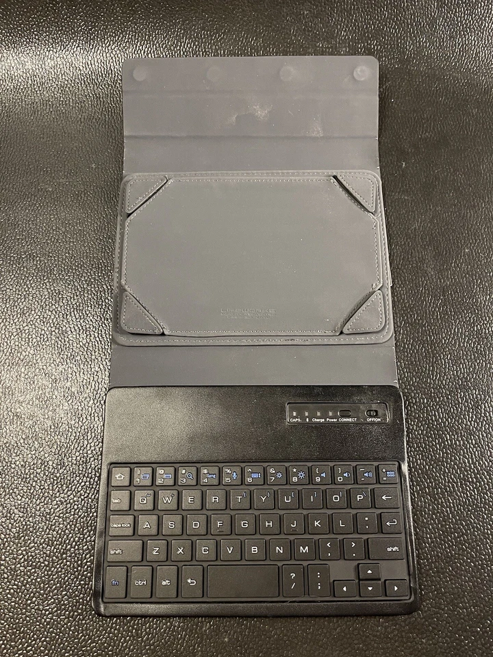Lifeworks -BT Keyboard Case for 7" & 8" Tablet Folio Case Magnetic Folding - Image 1 of 4