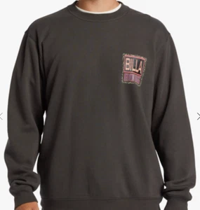 Billabong Men's Shorebird Crew Sweatshirt Color Raven Size Medium Brand-New - Picture 1 of 2