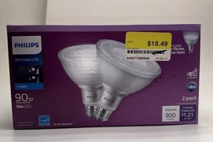 Philips LED Flood Light Bulb Daylight 5000K 90-Watt replacement PAR38 (2-Pack) - Picture 1 of 6