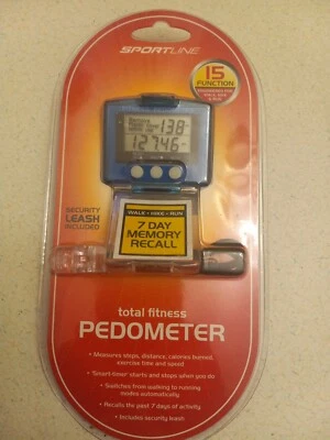 Sportline Pedometer 15 Functions Total Fitness 7 Day Memory Recall New NIP - Image 1 of 2