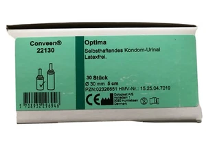 CONVEEN Optima Kondom Urinal 5 cm x 30 mm 22130 30 Stück - NEU - Selbsthaftend - Bild 1 von 4
