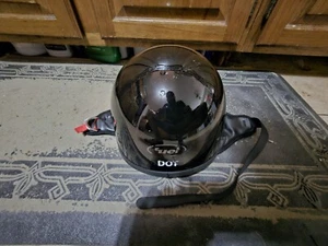 FUEL Half Helmet Adult Size Medium (Gloss Black) - Picture 1 of 9