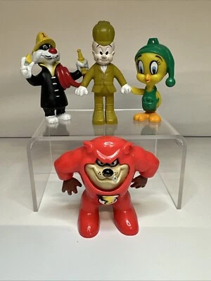 Lote de 4 Juguetes De Colección Looney Tunes Arby's 1989 Piolín Pájaro Silvestre Fudd Taz Foto 1 de 4