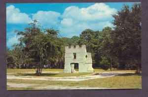 RUINS FORT FREDERICA St Simons Island GEORGIA Postcard - Imagen 1 de 1