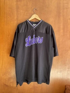 Los Angeles Lakers Lee Sport NBA Stitched V-Neck Jersey Vintage 90s - 2XL Men’s - Picture 1 of 13