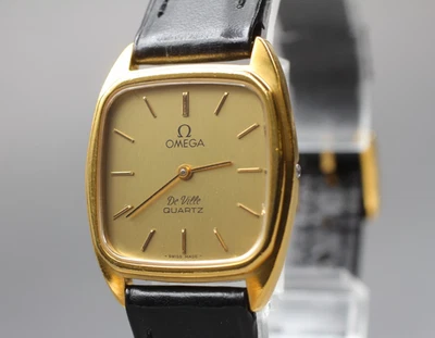 Vintage "N MINT" Omega DeVille 1365 24mm Square Women's Quartz Watch From JAPAN - image 1 of 4