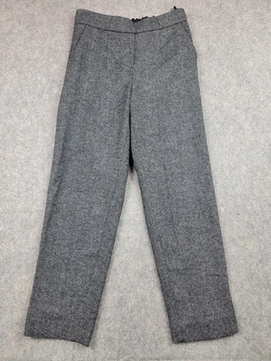 Pantalones Babaton para mujer talla 0 gris mezcla de lana cintura elástica pantalones de tweed Foto 1 de 4