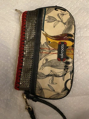 Cartera sin asas Sakroots Peace Birds Happy Free Nature nueva sin etiqueta Foto 1 de 4