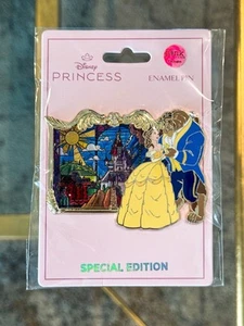 Disney Pink a la Mode Beauty and the Beast Stained Glass LE 300 NEW Sold Out - Picture 1 of 2