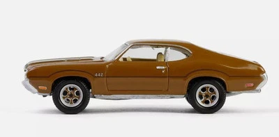 GREENLIGHT - OLDSMOBILE 4-4-2 1972 marrone della serie VINTAGE AD CARS in bli... - Immagine 1 di 3