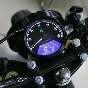 1PC Motorcycle LCD Digital Speedometer Tachometer Gauge Odometer Fit for HARLEY - Bild 1 von 10