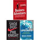 Business Adventures, Shoe Dog A Memoir & The Upstarts 3 Books Collection Set New