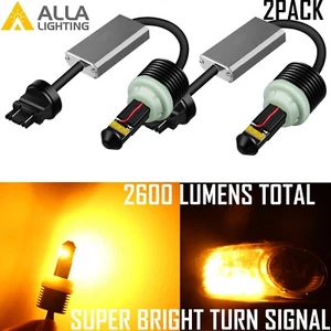 AllaLighting 5702 Turn Signal Light Blinker Flash Bulb Amber Yellow,Super Bright - Picture 1 of 12