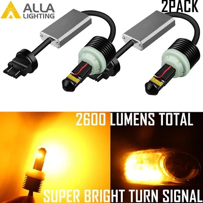 AllaLighting 5702 Turn Signal Light Blinker Flash Bulb Amber Yellow,Super Bright - Image 1 of 4
