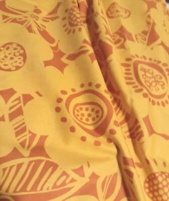 Free Spirit Cotton Fabric WALL FLOWER Mod Yellow Orange 45"×2 Yds Westminster - Image 1 of 4