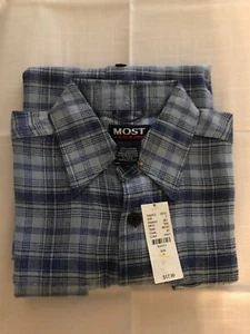 NWT MENS "MOST" 100% COTTON, LIGHTWEIGHT FLANNEL SZ. SMALL - Bild 1 von 5