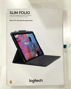 Logitech 10.2” iPad 7/8/9th Gen Slim Folio Case (NEW) - Picture 1 of 2