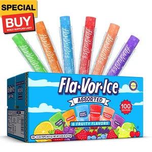 Popsicle Variety Pack of 1.5 Oz Freezer Bars, Assorted Flavors, 100 Count - Picture 1 of 12