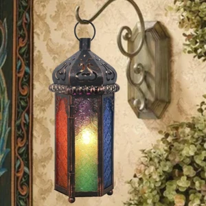 Ramadan Decorations, Candle Lanterns Decorative Indoor & Outdoor, 14.4'' Vintage - Picture 1 of 14