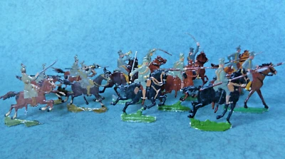 Plats d'étain - Zinnfiguren KIELER : Guerre de 1870 - 12 uhlans prussiens - Photo 1/2