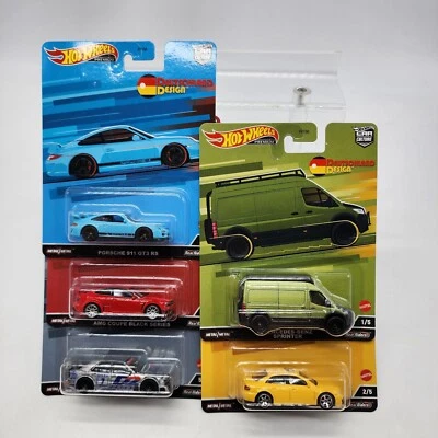 Hot Wheels Premium Deutschland Design 1:64 Complete Full Set of 5 NEW - Image 1 of 4
