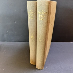 2 Vtg Books The American & European Scrapbook Hardcover 1928 Historical Non-Fict - Picture 1 of 24