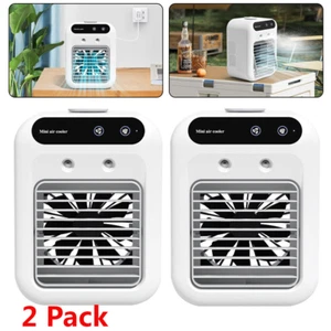 2x AC Unit 3IN1 Mini Portable Air Conditioner Air Cooler Fan Humidifier Cooling - Picture 1 of 13