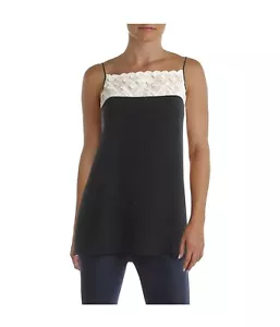 Kensie Womens Fringe Sleeveless Blouse Top M - Picture 1 of 5