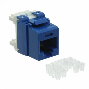 Panduit NKP5E88MBU Punchdown Jack Module, CAT5e, 8-Position, Blue Qty (25) Pcs - Picture 1 of 2