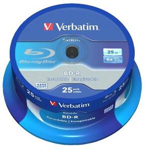 6x Speed Bd-R Sl Rohlinge Blu-Ray Discs - 25 Packung Spindel -