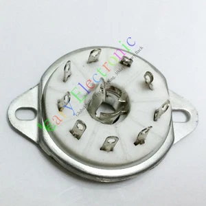 20pc 9pin Ceramic vacuum tube socket value EC52 EF50 EF55 EFF51 audio amp parts - Picture 1 of 4