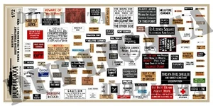 Diorama/Model Accessory - 1/72 British & British Territory Trench Signs #1 - WW1 - Bild 1 von 3