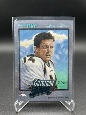 BRIAN GRIESE 2002 Donruss Gridiron Kings Studio Inserts #GK9 Broncos /250 🔥 - Image 1 of 4