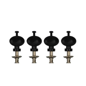 FLEOR 4 piezas Ukelele negro clavija de afinación llave máquina cabezal cuerda sintonizador clavija de fricción - Imagen 1 de 6