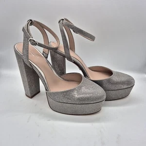 Antonio Melani Born on Fifth Size 7 Liv Metallic Glitter Platform Pumps 678 - Picture 1 of 13