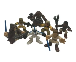 7 Star Wars Eroi Galattici Obi Wan Lando Bossk Chewbacca Figure Giocattoli 2004/6 - Foto 1 di 13