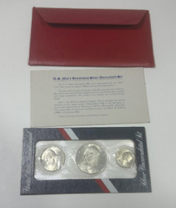 1976 U.S Bicentennial Silver Uncirculated Set (40% Silver) Dollar Half & Qtr.