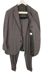 SUITSUPPLY La Spalla Men's Suit UK48R Brown Slim Wool Tropical S120 2Pc Melange - Picture 1 of 13