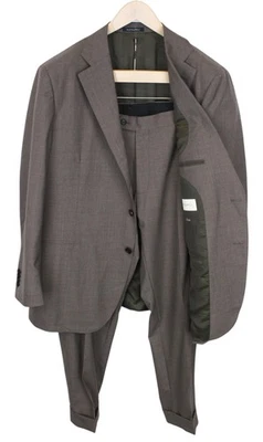 SUITSUPPLY La Spalla Men's Suit UK48R Brown Slim Wool Tropical S120 2Pc Melange - Image 1 of 4