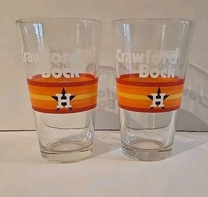 Karbach Brewing Crawford Bock Houston Astros Pint Glasses, set of 2, 16oz - Picture 1 of 3