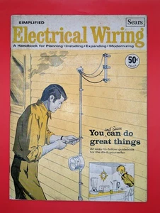 Vintage 1969 Sears Electrical Wiring Handbook 55 Pages Paperback DIY Guide - Picture 1 of 18