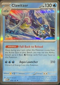 Pokémon Karte Clawitzer 038/132 Me01: Mega Evolution Holo - Bild 1 von 2