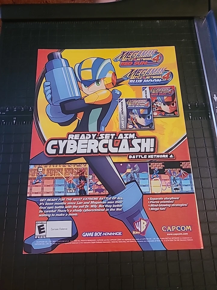 Anuncio impreso de videojuegos Megaman Battle Network 4 8x11 2006 ideal para enmarcar  Foto 1 de 1