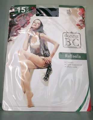 Pantyhose 15 Den X-Large Donna BC Nero  Black Tights - Image 1 of 3