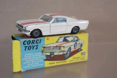 Corgi Toys 325 Ford Mustang 2+2 Fastback Competition Model Om - Immagine 1 di 4