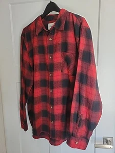 Field & Stream Flannel Shirt Men's XL Buffalo Check Red Black Plaid Front Pocket - Picture 1 of 3