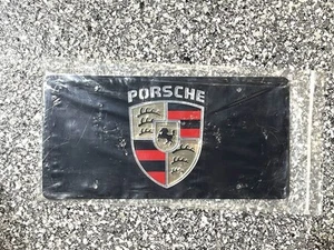 PLAQUE D'IMMATRICULATION officielle Porsche avec écusson - Photo 1/3
