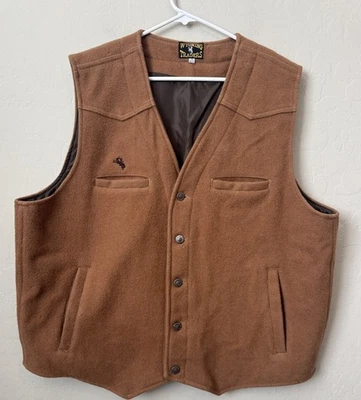Wyoming Traders Western Work Vest Men's XXL Virgin Wool Western Cowboy - Image 1 of 4